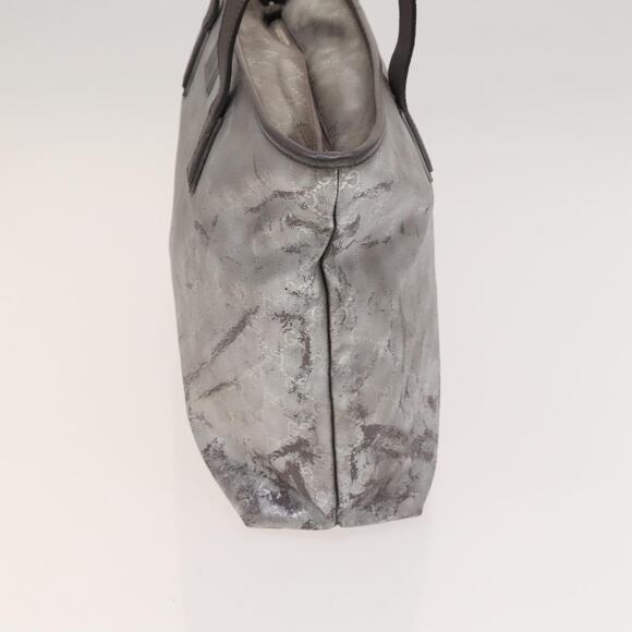 GUCCI GG Implementation Tote Bag Coated Canvas Silver - Picture 4 of 12